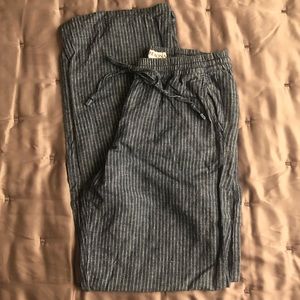 Linen striped pants